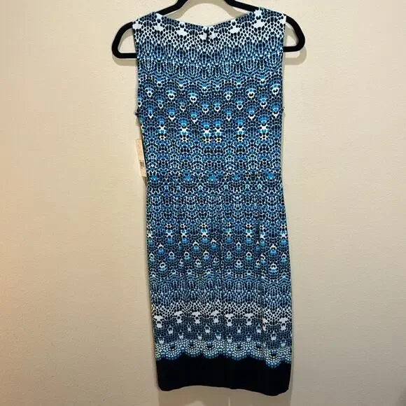 Donna Morgan Blue Janeen Jersey Dress Size 12 - Picture 6 of 6